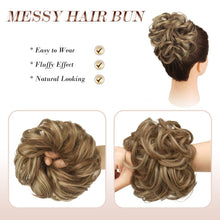 Load image into Gallery viewer, Curly Large Hair Bun Scrunchie Extension
