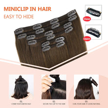 Load image into Gallery viewer, Silky Straight Clip in Remy Hair Extensions for Women
