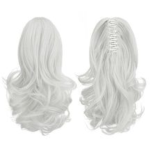 Load image into Gallery viewer, Synthetic Clip in Claw Hair Extension 13&quot; Ponytail Extension Long Curly Ponytail
