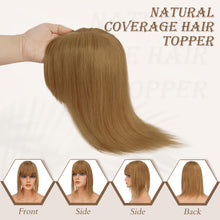 Load image into Gallery viewer, Human Hair Topper Crown Topper Hair Piece for Women 6X9 cm Base
