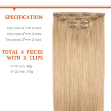 Load image into Gallery viewer, Silky Straight Clip in Remy Hair Extensions for Women
