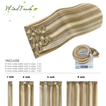Load image into Gallery viewer, Remy Human Hair Clip-in Hair Extensions
