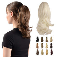 Load image into Gallery viewer, Synthetic Clip in Claw Hair Extension 13&quot; Ponytail Extension Long Curly Ponytail
