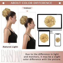 Load image into Gallery viewer, Straight Hair Bun Ponytail Extension, Elastic Scrunchie
