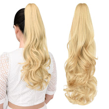 Load image into Gallery viewer, Straight Natural Looking ponytail extension, claw clip
