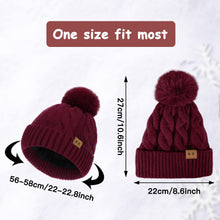 Load image into Gallery viewer, Fleece Knitted Winter Hat
