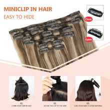 Load image into Gallery viewer, Silky Straight Clip in Remy Hair Extensions for Women

