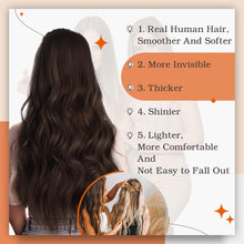 Load image into Gallery viewer, Hair Extensions Tape in Real Hair
