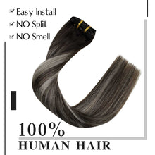 Load image into Gallery viewer, Balayage Clip in Human Hair Extensions Real Human Hair hair extension Wig Store
