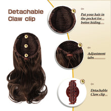 Load image into Gallery viewer, Synthetic Clip in Claw Hair Extension 13&quot; Ponytail Extension Long Curly Ponytail

