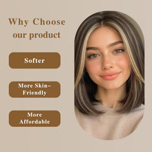 Load image into Gallery viewer, Highlight Gradient Shoulder-Length Straight Bob Synthetic Wig
