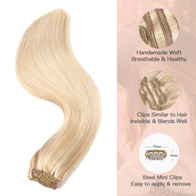 Load image into Gallery viewer, Silky Straight Clip in Remy Hair Extensions for Women
