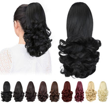 Load image into Gallery viewer, Straight Natural Looking ponytail extension, claw clip
