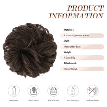 Load image into Gallery viewer, Large Full Messy Hair Bun Hair Pieces 1.94oz
