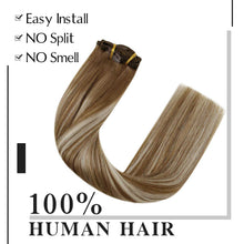 Load image into Gallery viewer, Balayage Clip in Human Hair Extensions Real Human Hair hair extension Wig Store
