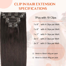 Load image into Gallery viewer, Silky Straight Clip in Remy Hair Extensions for Women
