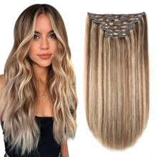 Load image into Gallery viewer, Silky Straight Clip in Remy Hair Extensions for Women
