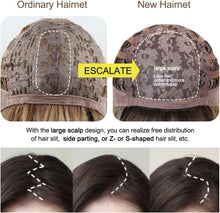 Load image into Gallery viewer, OUFEI Ombre Mixed Blonde Synthetic Wig – Natural Look, Heat‑Resistant
