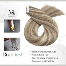 Load image into Gallery viewer, Tape in Hair Extensions 22 Inch Remy Tape in Extensions 20 Pieces 50 G Wig Store
