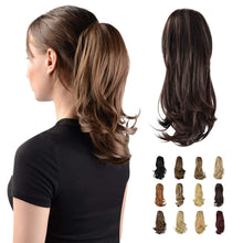 Load image into Gallery viewer, Synthetic Clip in Claw Hair Extension 13&quot; Ponytail Extension Long Curly Ponytail
