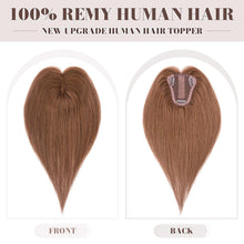 Load image into Gallery viewer, Human Hair Womens Topper for Thinning Hair Loss 8  x 10 cm
