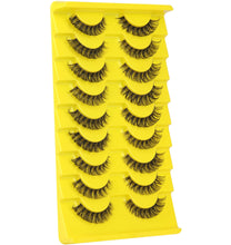 Load image into Gallery viewer, Mink Lashes DD Curl Russian Strip Lashes
