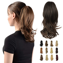 Load image into Gallery viewer, Synthetic Clip in Claw Hair Extension 13&quot; Ponytail Extension Long Curly Ponytail
