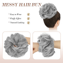 Load image into Gallery viewer, Large Full Messy Hair Bun Hair Pieces 1.94oz
