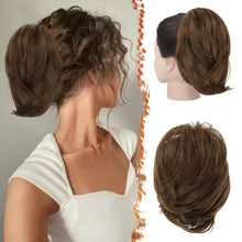 Load image into Gallery viewer, Straight Hair Bun Extension - 8 Inch Claw Clip
