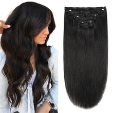 Load image into Gallery viewer, Silky Straight Clip in Remy Hair Extensions for Women

