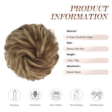 Load image into Gallery viewer, Curly Large Hair Bun Scrunchie Extension
