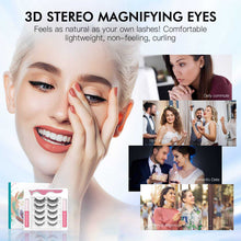 Load image into Gallery viewer, Waterproof 3D Magnetic Eyelashes with Eyeliner Wig Store
