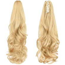 Load image into Gallery viewer, Straight Natural Looking ponytail extension, claw clip
