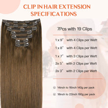 Load image into Gallery viewer, Silky Straight Clip in Remy Hair Extensions for Women
