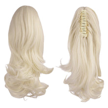 Load image into Gallery viewer, Synthetic Clip in Claw Hair Extension 13&quot; Ponytail Extension Long Curly Ponytail
