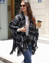 Load image into Gallery viewer, Open Front Poncho Cape Shawl Outwear
