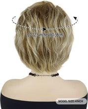Load image into Gallery viewer, Short Natural Curly Blonde Highlight Wig
