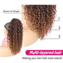 Load image into Gallery viewer, Long Kinky Curly Ponytail Extension for Women 18Inch
