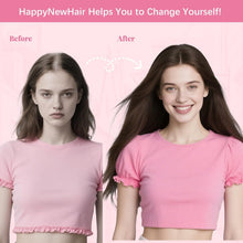 Load image into Gallery viewer, Women's Human Hair Topper Large Base Clip-In Straight Hairpiece
