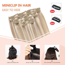 Load image into Gallery viewer, Silky Straight Clip in Remy Hair Extensions for Women
