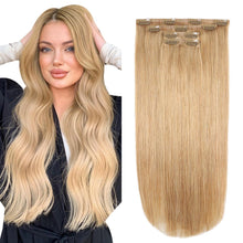 Load image into Gallery viewer, Silky Straight Clip in Remy Hair Extensions for Women
