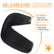 Load image into Gallery viewer, Silky Straight Clip in Remy Hair Extensions for Women
