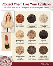Load image into Gallery viewer, Long Wavy Wig With Bangs PuffPro Voluminous High Crown 4x4 Parting
