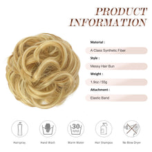 Load image into Gallery viewer, Large Full Messy Hair Bun Hair Pieces 1.94oz
