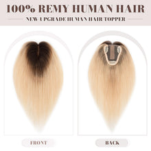 Load image into Gallery viewer, Human Hair Womens Topper for Thinning Hair Loss 8  x 10 cm
