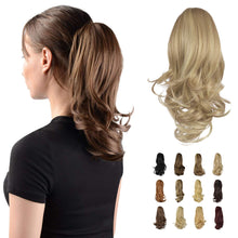 Load image into Gallery viewer, Synthetic Clip in Claw Hair Extension 13&quot; Ponytail Extension Long Curly Ponytail
