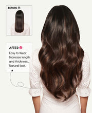 Load image into Gallery viewer, Youngsmile 14‑Inch Straight Human Hair Wire Halo Extension
