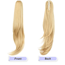 Load image into Gallery viewer, Straight Natural Looking ponytail extension, claw clip
