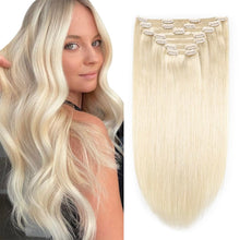 Load image into Gallery viewer, Silky Straight Clip in Remy Hair Extensions for Women
