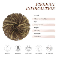 Load image into Gallery viewer, Large Full Messy Hair Bun Hair Pieces 1.94oz
